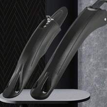 2pcs Durable Bike Fenders With Sleek Hollowed-Out Design - Easy Clean, High Toughness For 20/22/24" Mountain Bikes - Essential Riding Accessories - Multicolor - View 1