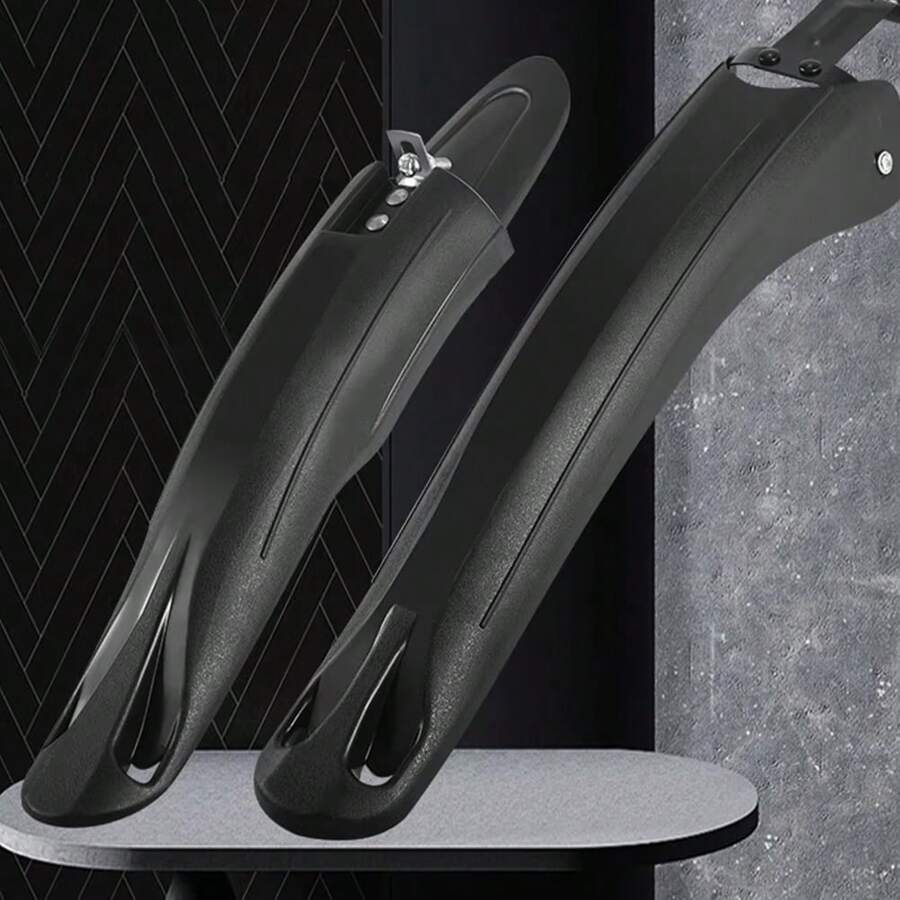 2pcs Durable Bike Fenders With Sleek Hollowed-Out Design - Easy Clean, High Toughness For 20/22/24" Mountain Bikes - Essential Riding Accessories - Multicolor - View 1