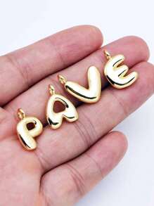 可爱泡泡字母可爱项链吊坠包吊坠-幸运吊坠、可爱嘻哈风格首字母、字母 A-Z、闪亮合金包和背包吊坠-生日和特殊场合的完美礼物、钥匙圈包背包吊坠汽车吊坠女士和女孩的礼物、钱包和手提包配件、情人节礼物、教师节礼物、母亲节礼物。