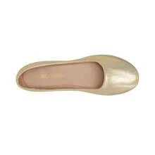 Women's Slip On Round Toe Ballerina Ballet Flats Pumps Shoes - Gold - View 5