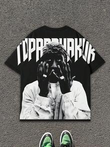 Men's Y2K Style Character Print Crew Neck Short Sleeve T-Shirt - Multicolor - View 4