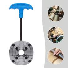 4-Backen Selbstzentrierendes Spannfutter Backenfutter Drechselfutter M33 Für Drechselbank Drechselmesser Zentral Einstellbares PräZisionsfutter Drechselbank Zubehör - Silber - Übersicht 2