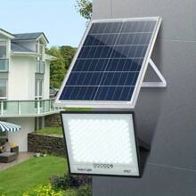 Outdoor Solar Street Lights With Remote Control, Featuring Human Sensing And Smart Light Control, IP67 Waterproof, Suitable For Long-Lasting Illumination In Gardens, Garages, Warehouses, Pool Areas, And Farms.
