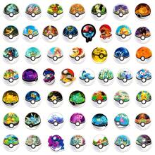 pokemon 50PCS Kawaii Pokemon Ball Pikachu Stickers Cute Decals Kids DIY Decoration Skateboard Phone Laptop Bike Fridge PVC Waterproof Graffiti Toys,School Supplies,Back To School