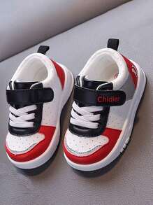 1 双全新幼儿女孩（1-4 岁）室内/户外可爱防滑软底轻便步行鞋，厚底，防水 PU 皮革，钩环设计，方便穿着，适合所有季节 - 紅色 - 查看 8