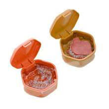 Portable Denture & Invisible Braces Soak Box - Plastic, Professional Oral Care Storage Case (Braces,Tooth Hook, Cleaning Brush Not Included), Retainer Cleaning, Storage Box