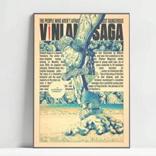 1 pièce Affiches murales sans cadre Vinland Saga Anime Manga, impressions et affiches premium, décoration vintage de salle, bar, café, décoration murale de la maison, impression artistique murale avec cadre en option