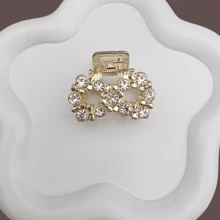 6 pezzi Fermagli per capelli da donna con perle finte e strass, fermagli a pinza, fermagli per capelli, fermagli a molla, accessori casual per capelli