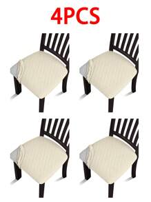 1/4/6 件防水提花座套，可拆卸可洗软垫，适用于厨房、办公室