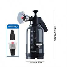 1 pieza 2L Espumadora manual, Espumador para lavado de autos con espuma, Limpieza del hogar, Botella espumante para lavadora a presión