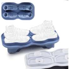 1 Pc 3D Shoe-Shaped Silicone Mold Ice Tray, For Whiskey Lovers And Bartenders
