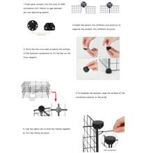 Large Indoor Cat Villa With Pet Hammock, Cat Bathing Cage, Litter Box, Double-Decker Swing & Fence, Anti-Jump Cat Cage