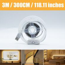 1pc, 1m/2m/3 Meters/5m/10m Portable Touch Control, Button Control, Cool White/Warm White LED Strip Light, USB Powered, LED Light Bar For TV Backlight, Home Room, Living Room Decoration - White - View 18