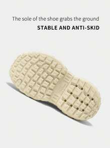 Khaki Men's Perforated Casual Shoes, Summer Stylish Men's Shoes With EVA Non-Slip Material, Soft & Comfortable, Suitable For Stream Crossing, Lace-Up Design - Khaki - View 5