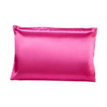 Kit 02 Satin Pillowcases Charmousse Antifrizz 70cm X 50cm Various Colors - 01 Pair - 玫紅色 - 查看 2