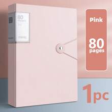 1/2pcs Solid Color A4 Ring Binder Folders, Waterproof And Anti-Dirty PP Material, High Transparency Sleeve Document Organizer, 20/30/40/60/80/100 Pages Options, Back To School/Graduation Season Gifts, Suitable For School, Home And Office Filing