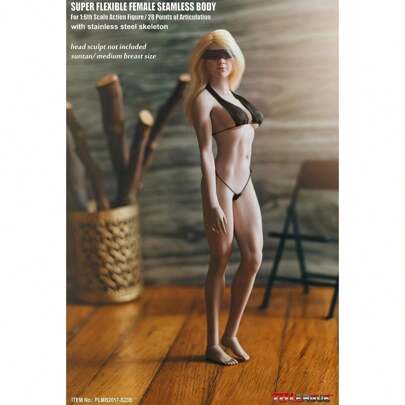 Figurine articulée TBLeague Femme Couleur Peau Bleue sur l'épaule 1/6 environ 34 cm en Peau