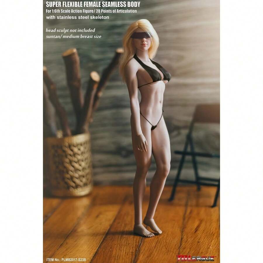 TBLeague Figurine D'action Feminine Color Peau De Blé à L'échelle 1/6 D'environ 34 Cm De Haut - 白色 - 查看 1