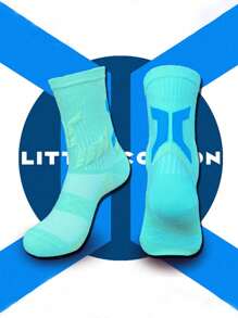 1 Pair/4 Pairs Unisex American Style Basketball Socks, Professional Grip, Moisture-Wicking Sports Socks - Multicolor - View 14