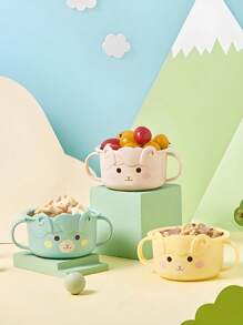 Customizable Anti-Slip Anti-Hot Children's Bowl, Baby Complementary Food Bowl, Suitable For Home, Outdoor, School, Baby Bowl And Spoon Dinnerware Set - Many - View 5