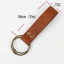 Brown & Black Faux Leather Sword Frog & Cup Hanger Suspension Device, Viking Period Renaissance Belt Accessories - A - View 8