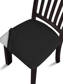 1/4/6 件防水提花座椅套，可拆卸可洗软垫，适用于厨房、办公椅