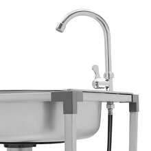 YUNRUX Single Bowl Kitchen Sink Commercial Restaurant Kitchen Sink Stainless Steel Sink - Silver - View 10