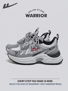WARRIOR Warrior Comfortable Street Style Chunky Shoes For WomenSpring And SummerLightweight Comfortable Breathable Running Shoes Modest Style Casual Yet Sleek Sneakers Applicable Throughout The Year Wear-Resisting All-Day Wear Training Sneakers