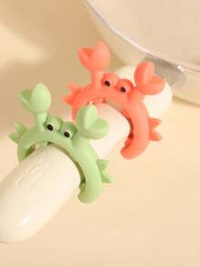 1pc Crab Shaped Silicone Utensil Rest, Heat Resistant Kitchen Tool Holder, Indispensable Cooking Accessory - Multicolor - View 6