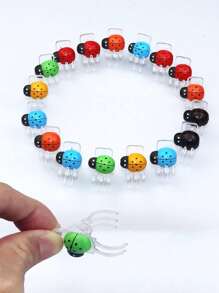 12pcs Ladybug Modeling Plant Clip, Gardening Decoration, Practical.
