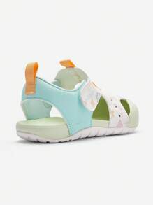 Balabala Boys' & Girls' Non-Slip Sport Sandals, Breathable - 白綠色調 - 查看 5