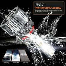 XWQHJW 2pcs Car Headlight H4 H7 LED Bulb H11 9005 HB3 9006 HB4  9007 Led Lights 20000LM 12V