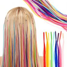Rainbow Hair Extensions,Synthetic Colored I-Tip Feather Hair Extensions10-50strands/Pack Women's High Temperature Fiber Wig Accessories Solid Color Hair Colored Microlink Hair Set For Women, Kids - Gifts, Cosplay, Parties, Highlights