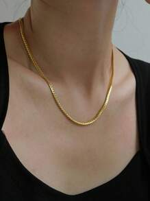 1 pièce de collier classique et rétro chic pour femmes, accessoires de collier ras-de-cou polyvalents