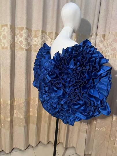 欧美风格婚礼粉色和红色手工 3D 花卉高端礼服配饰披肩女士秋装