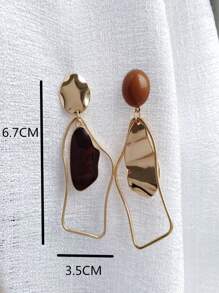 2pcs Creative Fashion Flower Earrings, Daily Decoration Accessories, Girls' Festivals, Birthdays, Parties, Anniversary Commemorative Gifts
