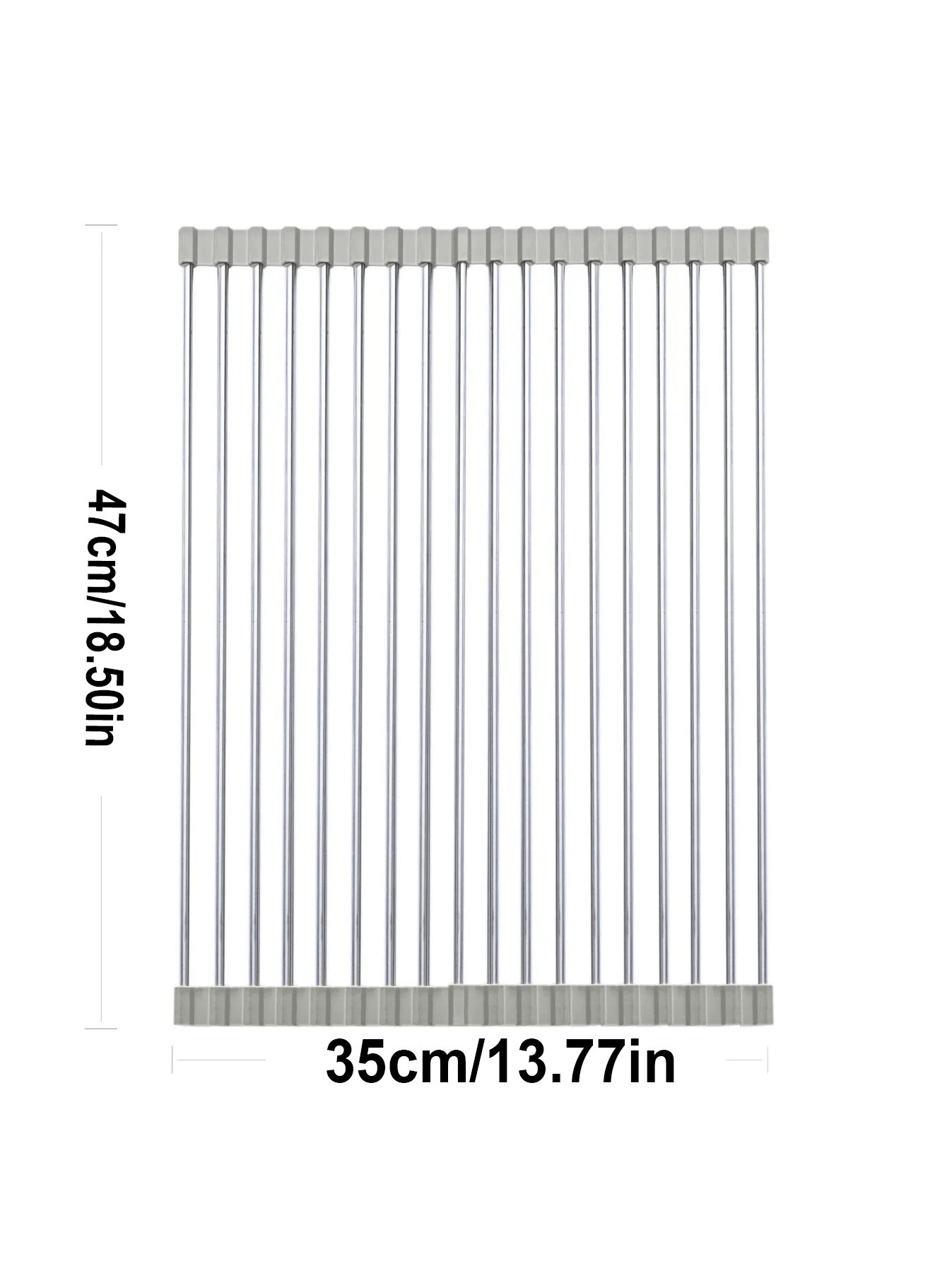 رف تجفيف الأطباق القابل للطي من الفولاذ المقاوم لل...