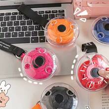 1pc Portable Multi-Functional Small Disk Folding Bag Creative Supermarket Telescopic Storage Shopping Bag Convenient Storage Bag Rotating Disk - Multicolor - View 3
