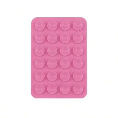 24pcs Single-Sided Silicone Adhesive Suction Cups, Minimalist Suction Cup Sticker Anti-Skid Phone Case Portable Mobile Phone Holder (Suitable For Glass, Ceramic Tile And Other Smooth Surfaces, Clean Product Surface Before Use For Longer Usage Time)