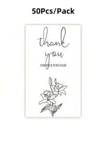 50/150Pcs Thank You Stickers Wedding Favors Commodity Packaging Decoration Sealing Stickers Personalized Package Label - Multicolor - View 13