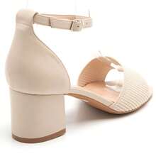 Summer Fashion Versatile Minimalist High Heel Sandals - Beige - View 4