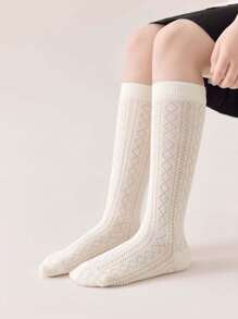 3 pares de calcetines medianos con estilo de princesa, corazón y lazo, cómodos y versátiles para estudiantes