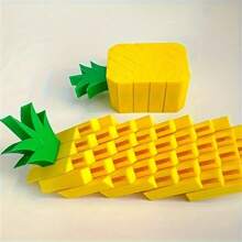 1 件像素菠萝减压玩具，多色塑料，适合办公室减压和节日礼物（圣诞节、新年、万圣节、圣帕特里克节），水果分解 - 彩色 - 查看 1