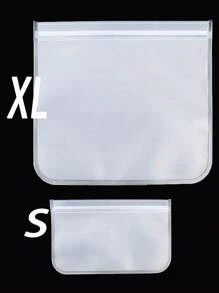 5 Pièces Sacs De Rangement D'aliment Réutilisables - Sacs De Congélateur Sans Silicone,rangement D'aliment Réutilisable De Sacs Organisateurs Résistants Aux Fuites Pour La Viande, Fruits Légumes