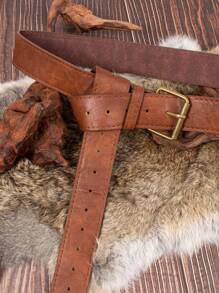 1 件素食皮革文艺复兴腰带 | 中世纪角色扮演维京服装节 LAR特人海盗装扮弓箭手 Ren Faire 腰带 - A - 查看 9