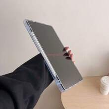 Funda transparente compatible con Samsung Galaxy Tab S10 plus S9 Plus A9 Plus S9FE A8 S6 Lite de 10.4 pulgadas, con borde suave, para Tab A9Plus S7 FE, funda protectora para tableta con soporte para lápiz, cubierta trasera de TPU y acrílico
