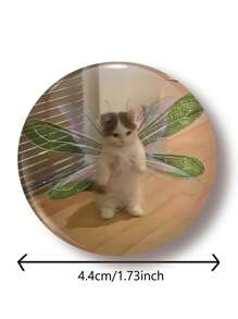 趣味图案徽章胸针、女士别针、翻领别针、包饰、时尚配饰、送给朋友、家人、老师、同学的奇特礼物 - 彩色 - 查看 3