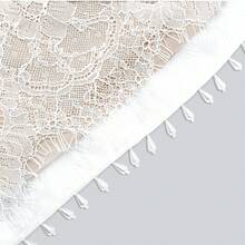 Mini Wedding Party Neck Faux Pearls Lace Satin Brides Prom Gown, Suitable For Cocktail,Graduation, Party Night,Birthday, Party Dress, Wedding Guest Dress - White - View 8