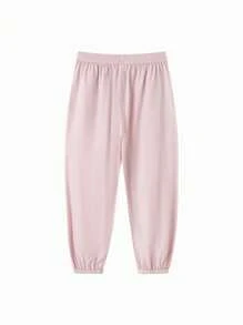 Balabala Girls' Quick-Dry Summer Pants, Lightweight & Breathable - Pink - View 2