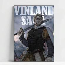 1 pièce Affiches murales sans cadre Vinland Saga Anime Manga, impressions et affiches premium, décoration vintage de salle, bar, café, décoration murale de la maison, impression artistique murale avec cadre en option